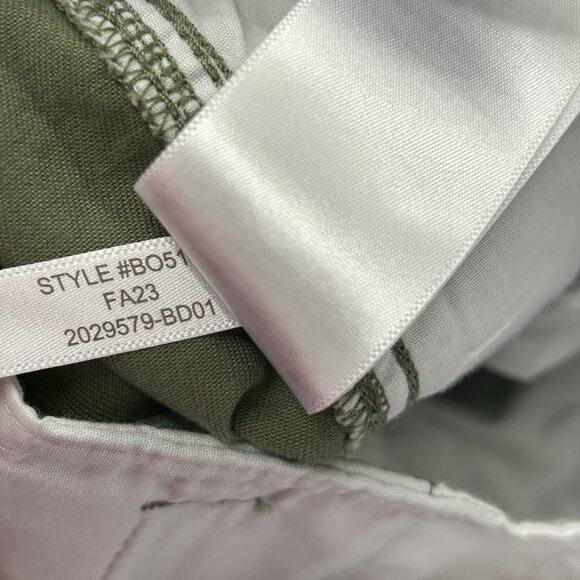 J. Crew Womens Sz 4 High-Rise Girlfriend Chino Pants Olive Green Daisy Print NWT - Picture 9 of 16